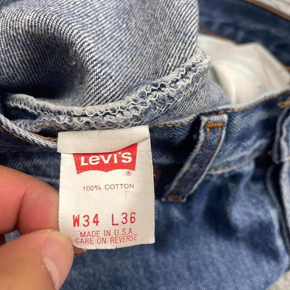 VTG Levis 501xx Jeans Men 34x36 (31x32) Made in USA Button Fly Faded Y2K 90s - Picture 10 of 16